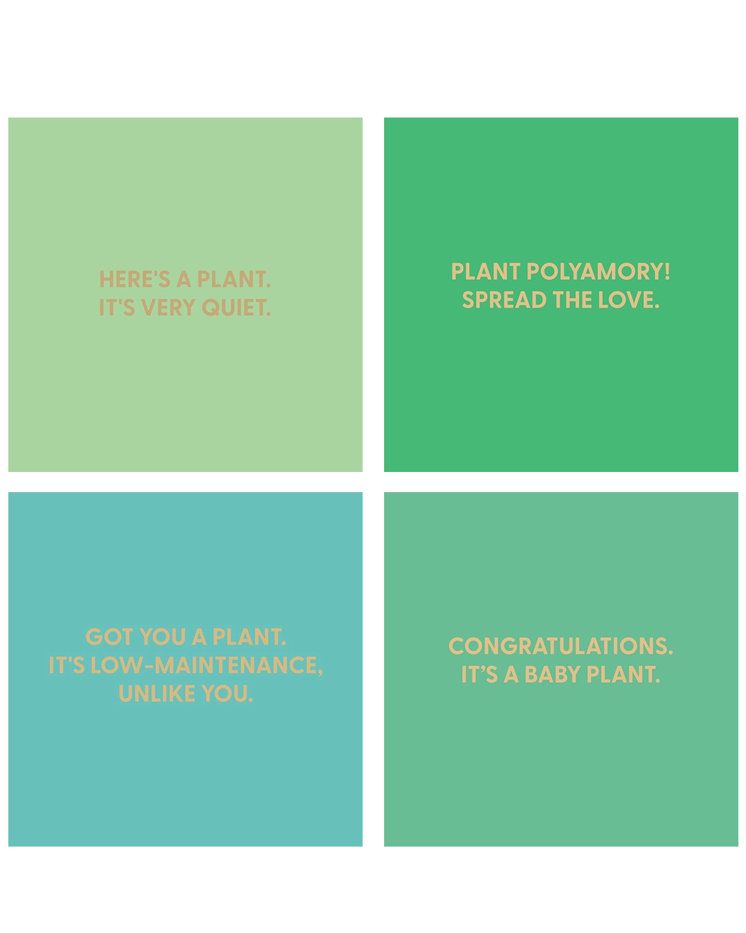 Plant Greeting Cards - Assorted