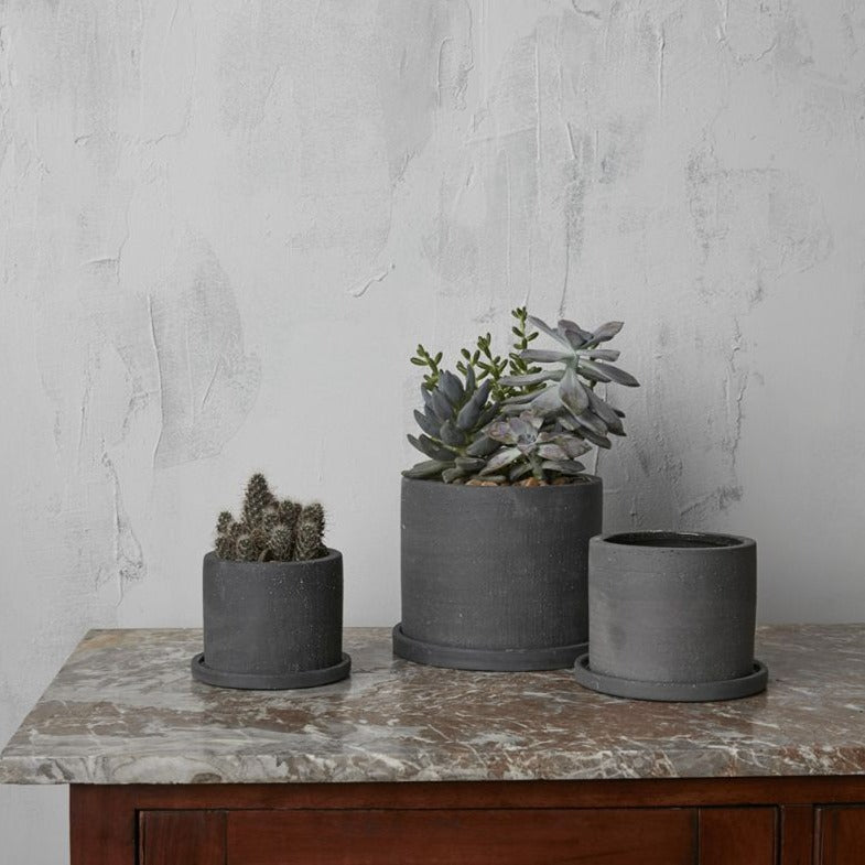 PLANTERS - EASTON PLANTER - 5.5" - CHARCOAL