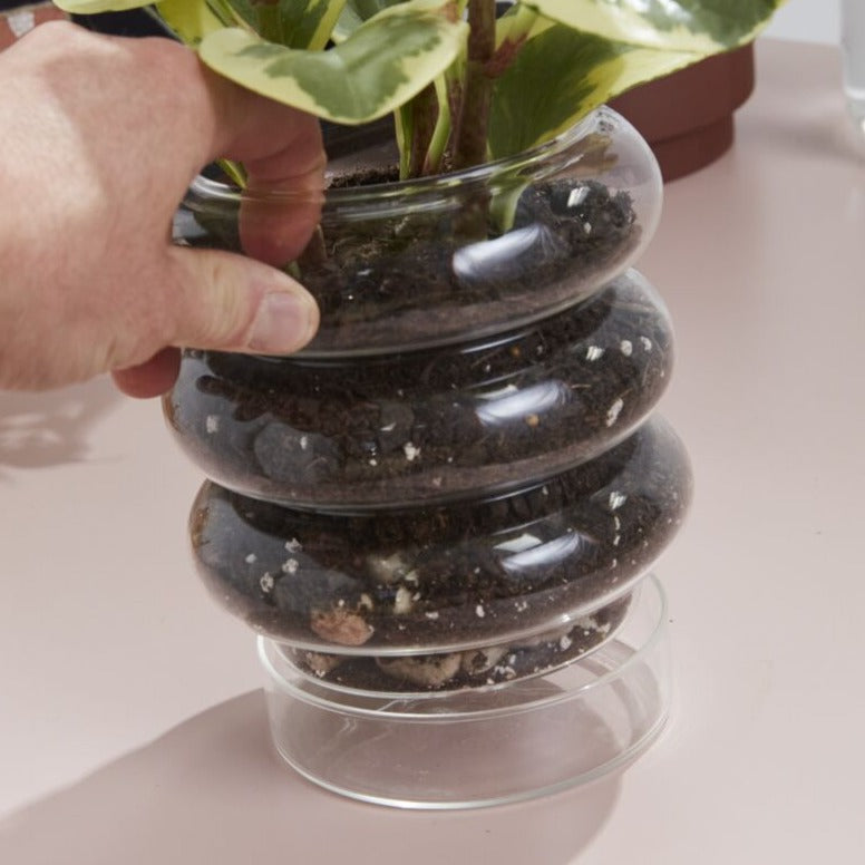 Stack Ring Glass Pot