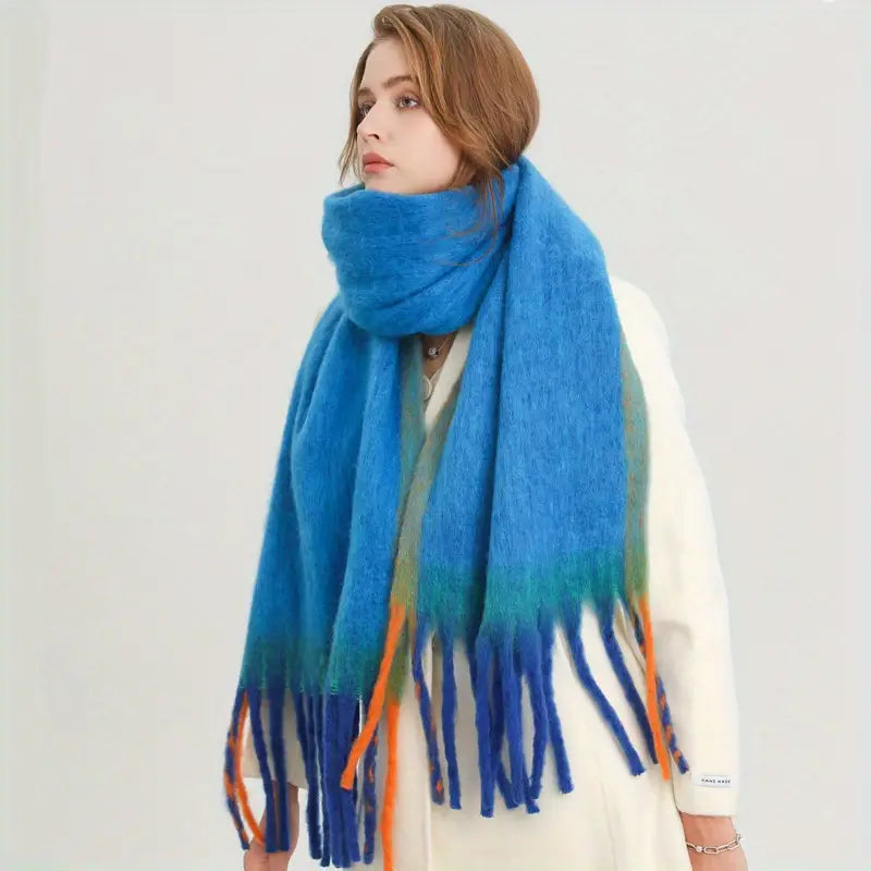 Oversize Scarf - Skyblue