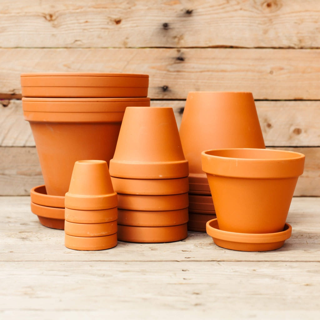 german plant pots Clay Pot Red 8"