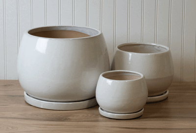 Tondo Planter - Ivory