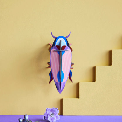 Violet Click Beetle Wall Art