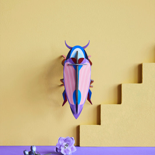Violet Click Beetle Wall Art