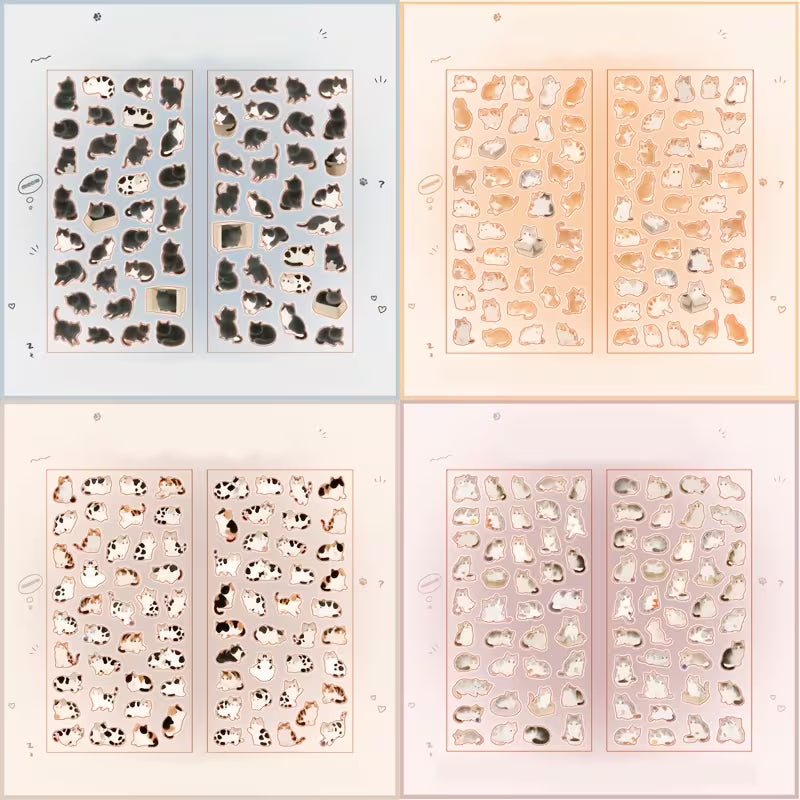 Plush Velvet Assembly Washi Sticker Set