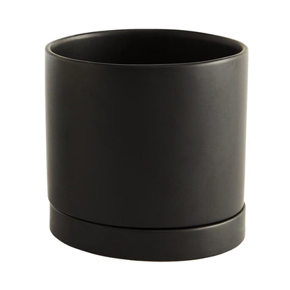 PLANTERS - ROMEY POT - 7" - BLACK